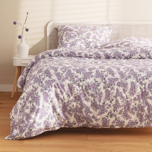 Komplet pościeli z mikrofibry Lilas 200x220 cm z 2 poszewkami 70x80
