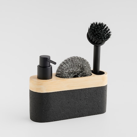 Dozownik Z Gąbką I Szczotką Bricko wood