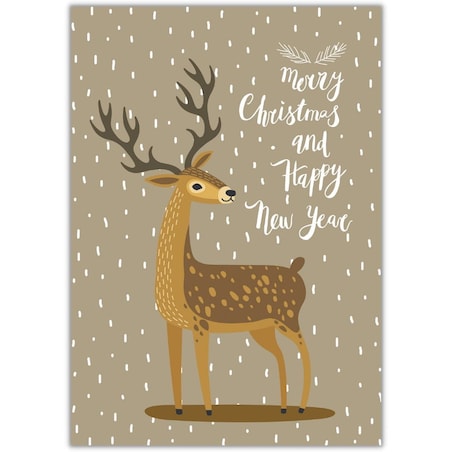 plakat świąteczny jeleń 50x70 cm