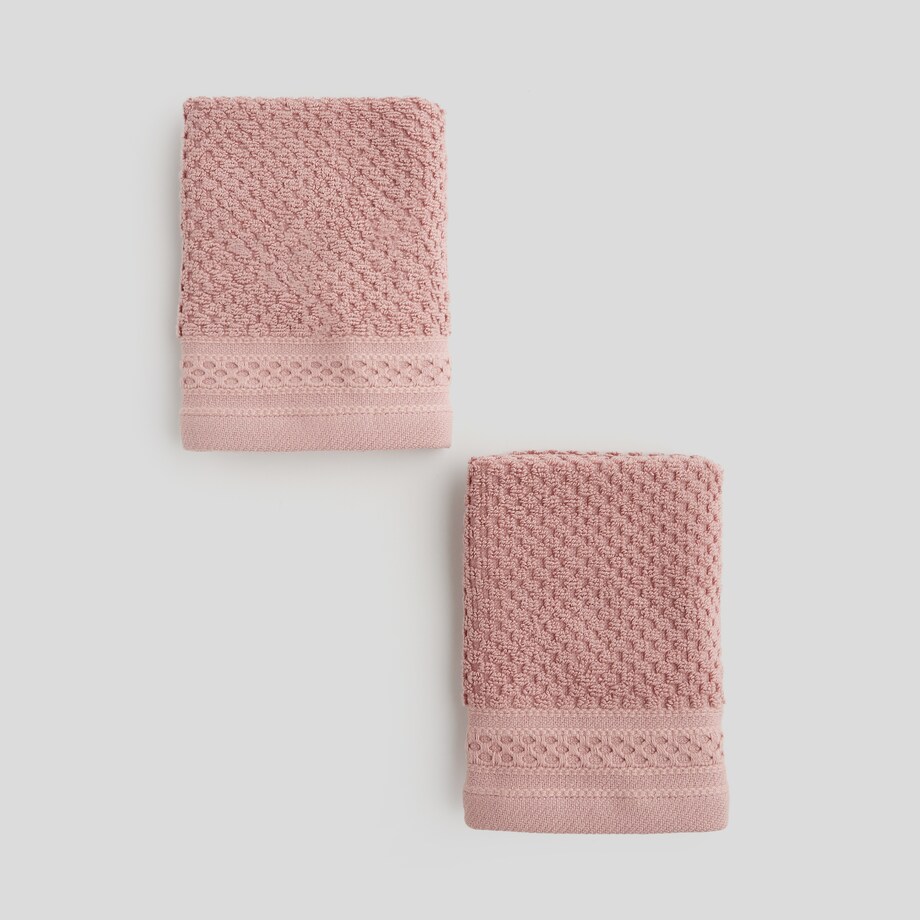 Komplet 2 szt. ręczników do twarzy lub do rąk Risso 30x30 cm