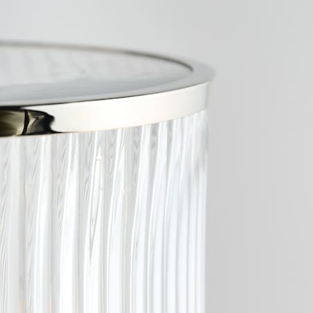 elegancka lampa stołowa ze szklanym kloszem majlis