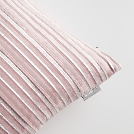 Poszewka Welwetowa Calama 45x45 cm w paski