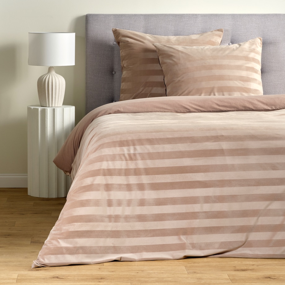 Pościel Welwetowa Zebo 160x200 cm z motywem geometrycznym