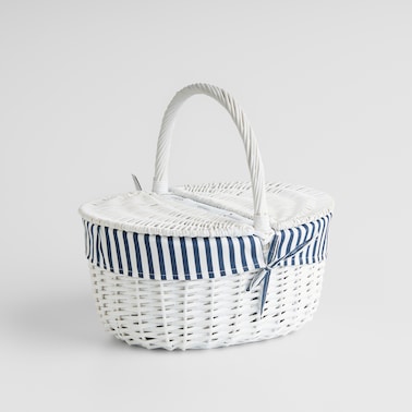 Koszyk z rączką Karson w paski