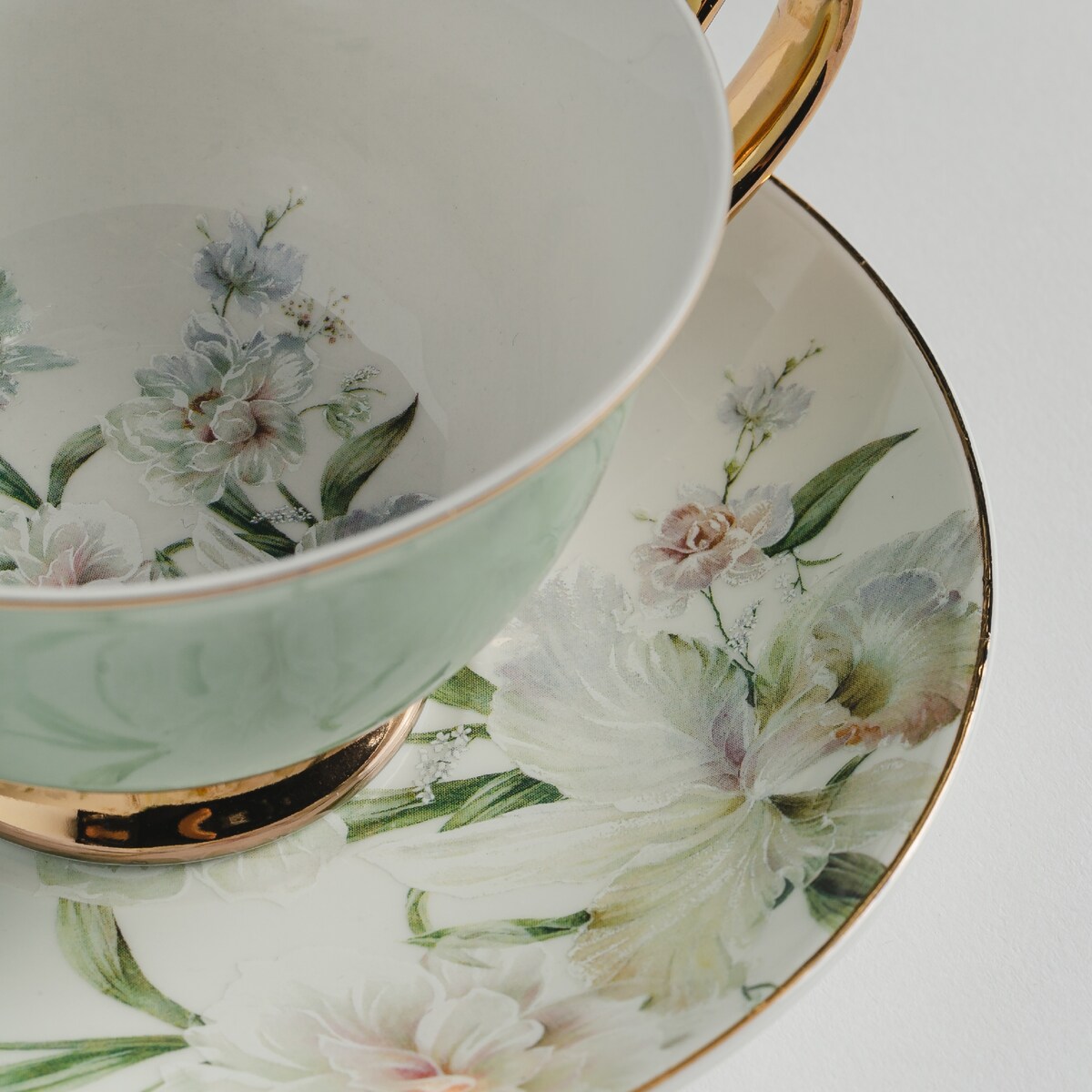 Filiżanka Ze Spodkiem Puja Green