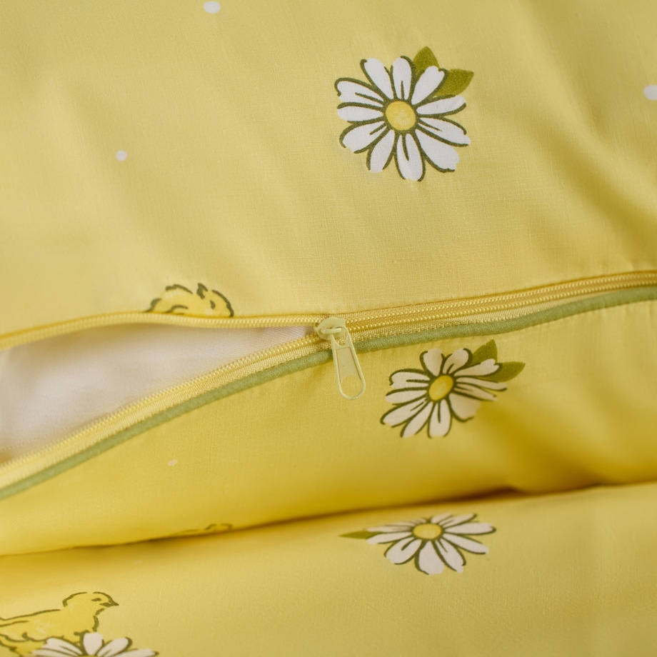 Pościel bawełniana z lamówką Diloso 160x200 cm z motywem kwiatowym