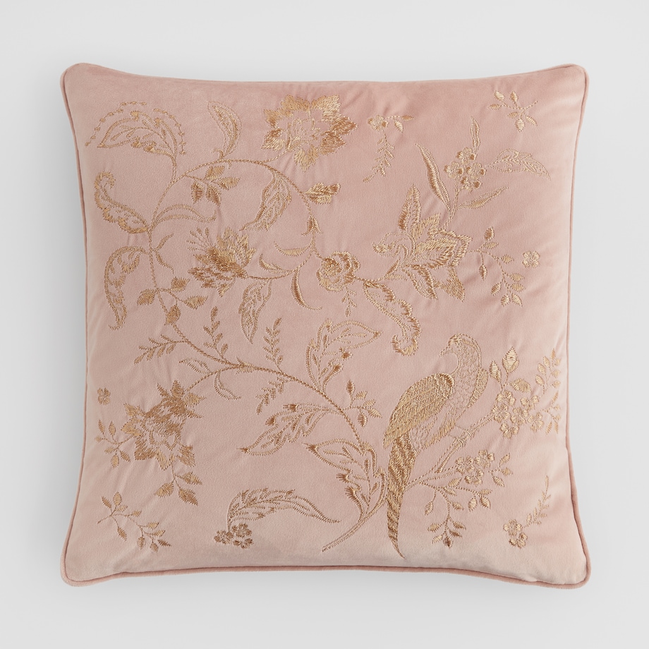 Poszewka Haftowana Ptako 45x45 cm z motywem zwierzęcym