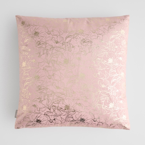 Poszewka Welwetowa Casinosis 45x45 cm z motywem kwiatowym