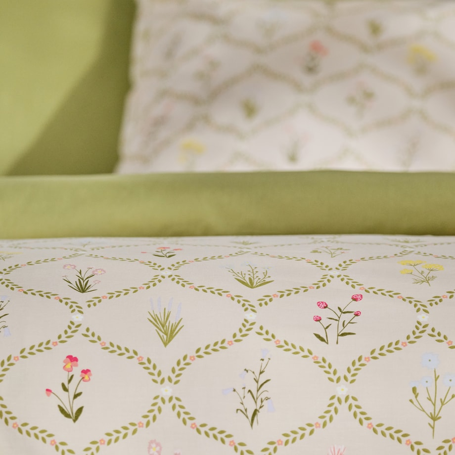 Pościel Bawełniana Vintagio 160x200 cm z motywem kwiatowym