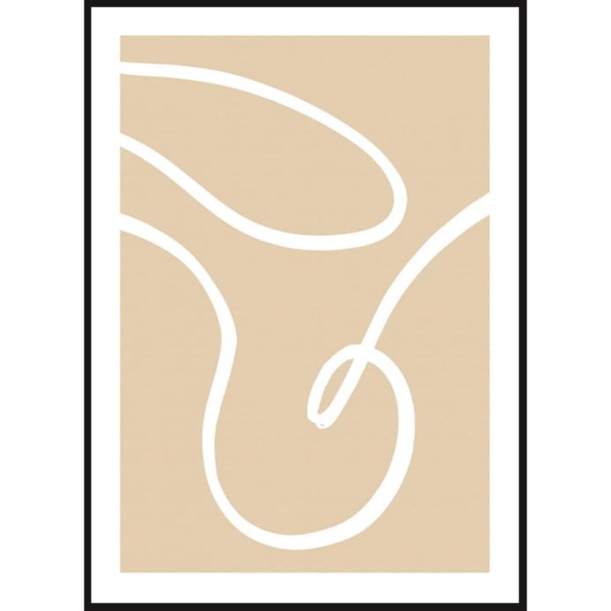 Poster Story, Plakat, Obraz - Beżowe Linie No3