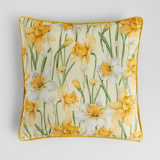 Poszewka z nadrukiem Daffelis 45x45 cm z motywem kwiatowym