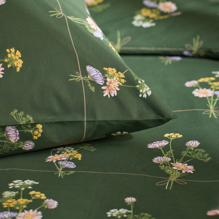 Pościel Bawełniana Koperinosi 160x200 cm z motywem kwiatowym