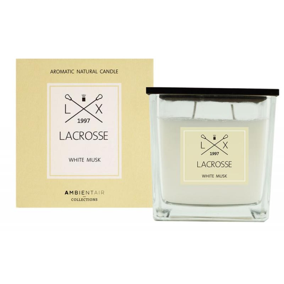 Świeca zapachowa white musk, 10x10 cm