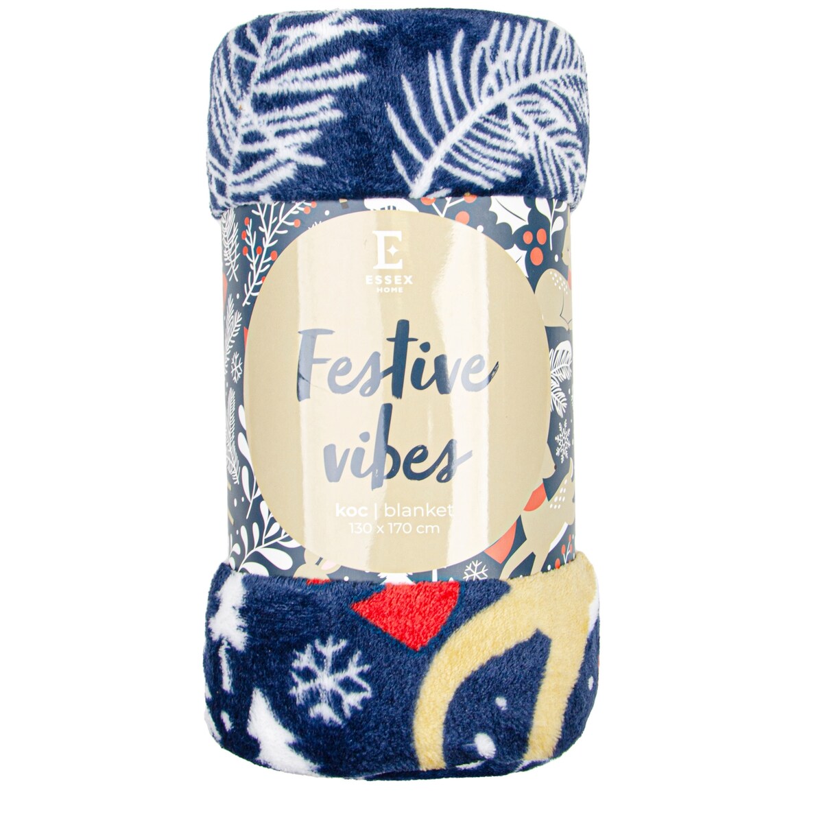 Drukowany koc Festive Vibes 130x170 cm