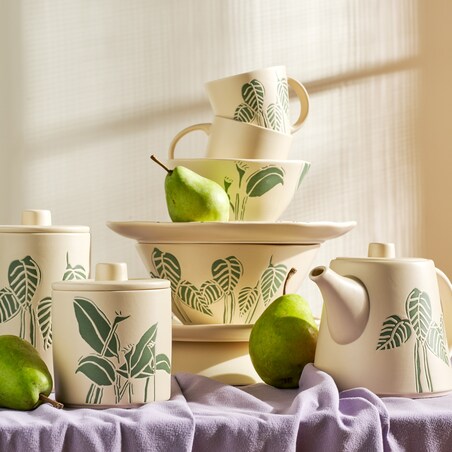 Miska Leavi z motywem tropikalnym