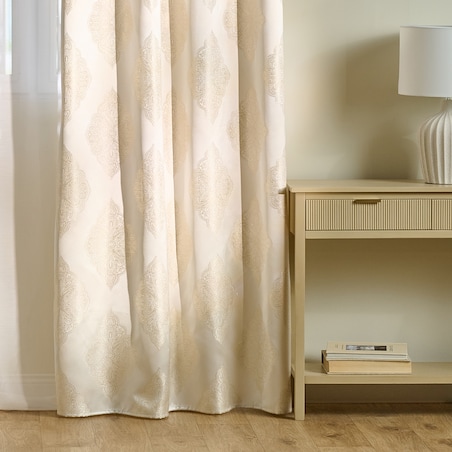 Zasłona Żakardowa Hiren 140x250 cm z motywem arabeski