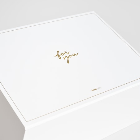 Pudełko prezentowe Christmas box white l