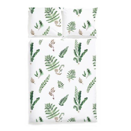 Pościel Paprocie 200/200 + 2 x 50/60 cm