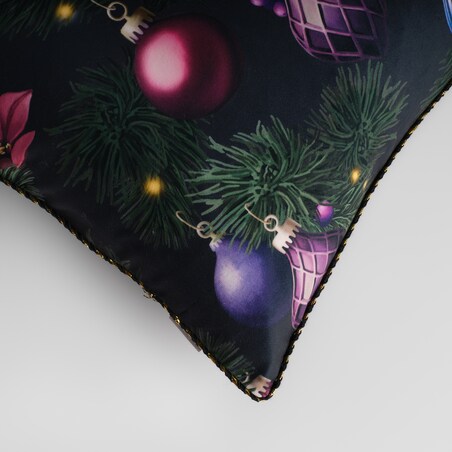 Poszewka z nadrukiem Miravella 45x45 cm z motywem choinki