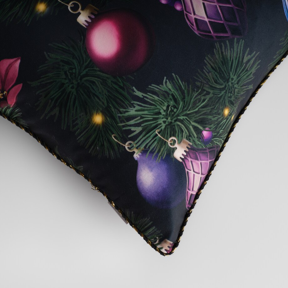 Poszewka z nadrukiem Miravella 45x45 cm z motywem choinki