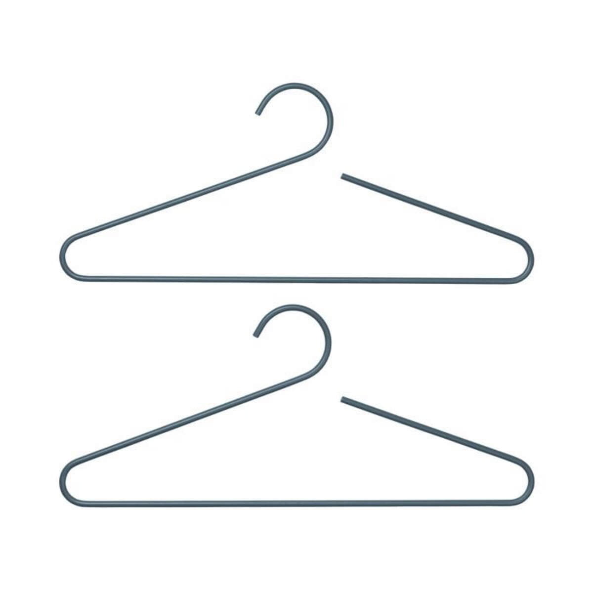 Zestaw 2 wieszaków na ubrania, Steel Gray CURL