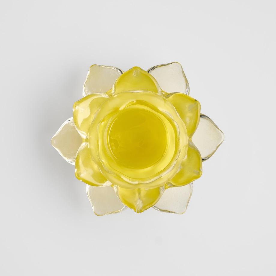 Świecznik Dalia z motywem kwiatowym