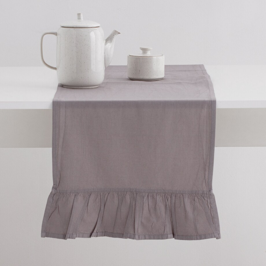 Solid Table Runner Falbines 35x180 cm