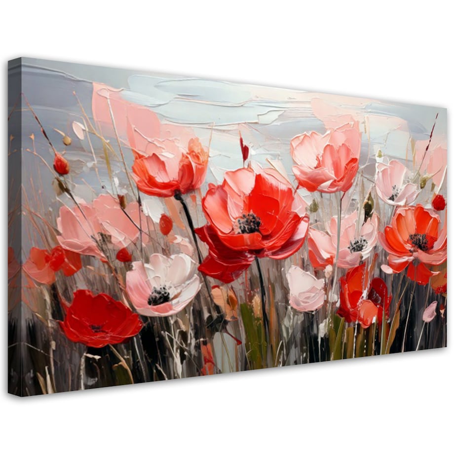 Feeby Obraz, Makowe pole Kwiaty 100x50