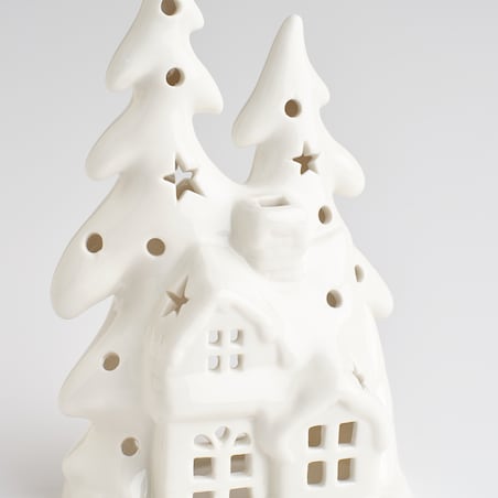 Świecznik Snowy village z motywem domku