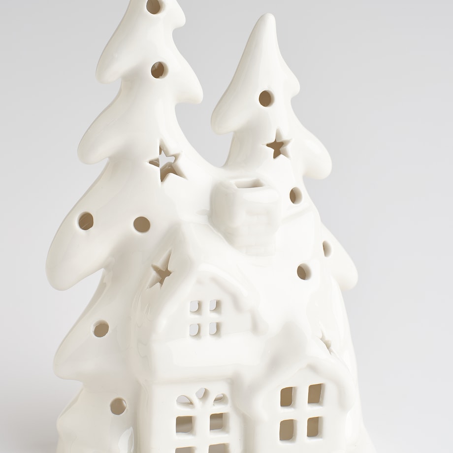 Świecznik Snowy village z motywem domku
