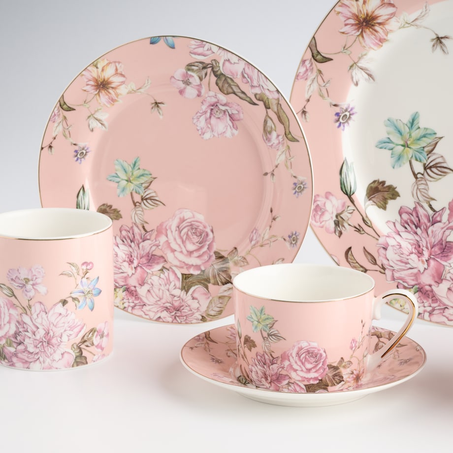 Talerz Deserowy Rosal z motywem kwiatowym