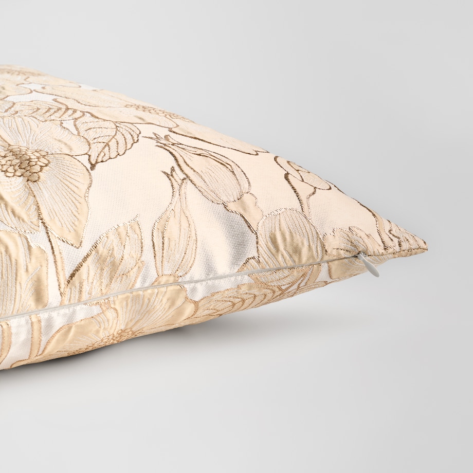 Poszewka Żakardowa Makowka 45x45 cm z motywem kwiatowym