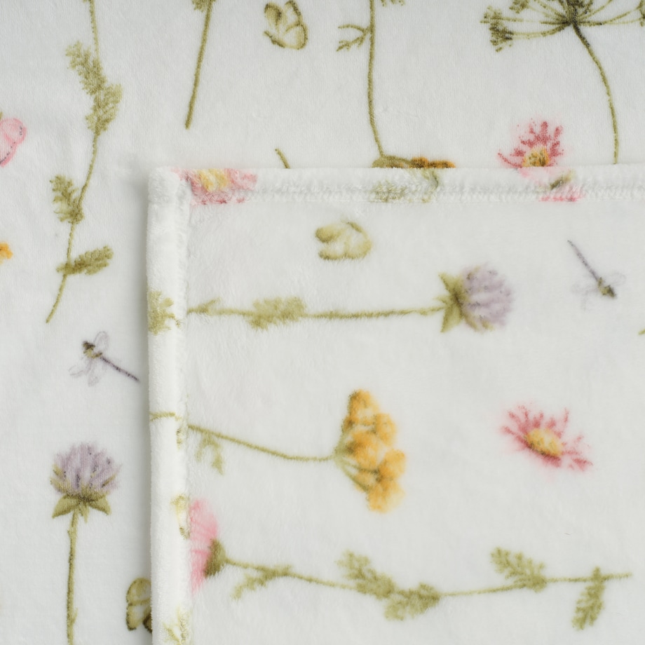 Drukowany koc Koperino 150x200 cm z motywem kwiatowym