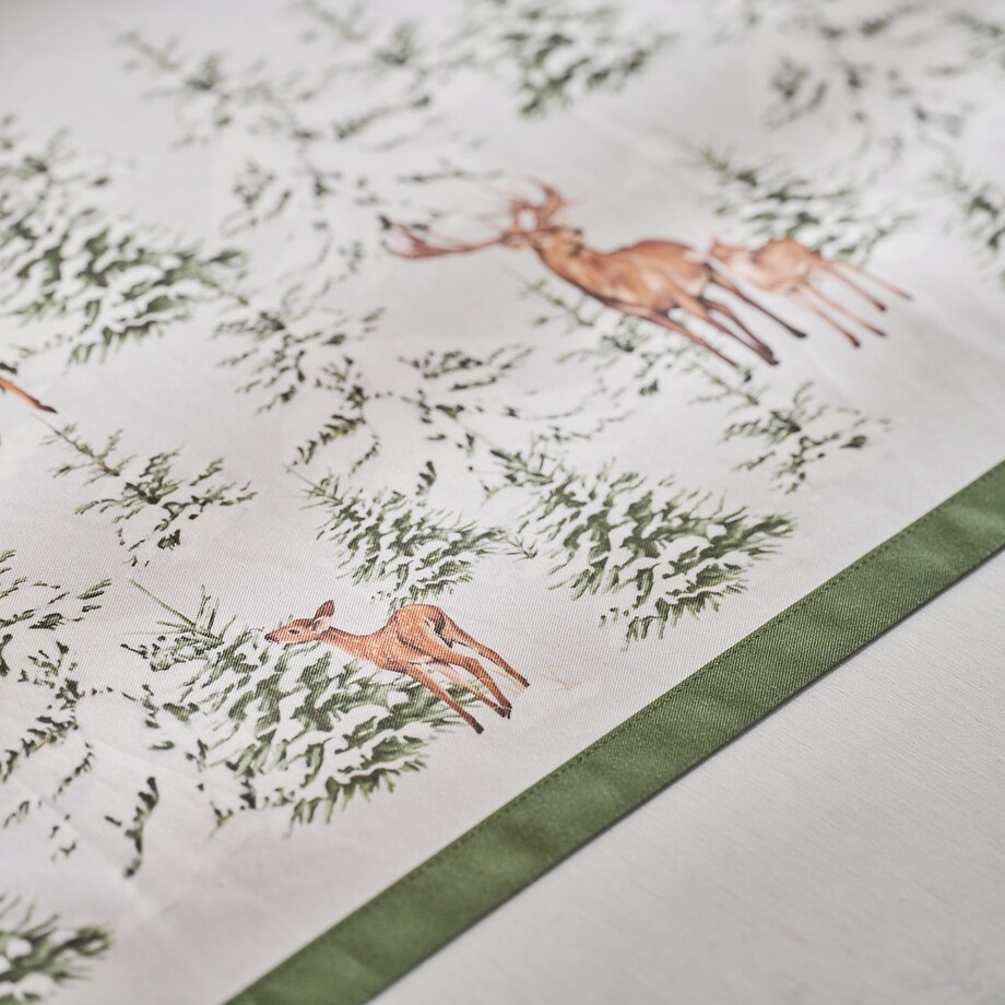 Obrus z nadrukiem Hirvos 130x180 cm z motywem zwierząt leśnych