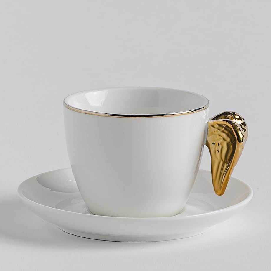 Cup With Saucer Wings 