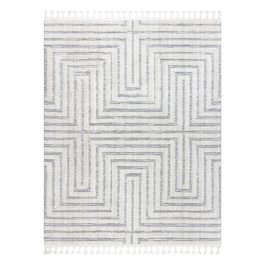 Dywan SEVILLA Z788A Labirynt, grecki biały / 120x170 cm