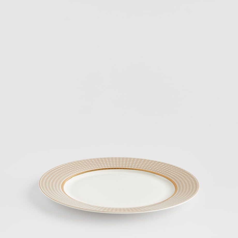 Talerz Deserowy Galanta z motywem geometrycznym