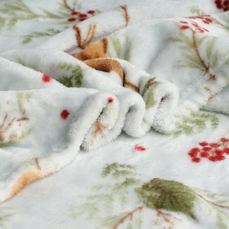 Drukowany koc Wildero 150x200 cm z motywem zwierząt leśnych