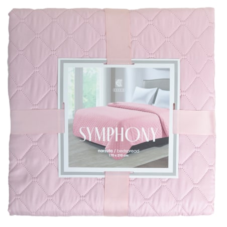 Jednokolorowa narzuta na łóżko Symphony 170x210 cm