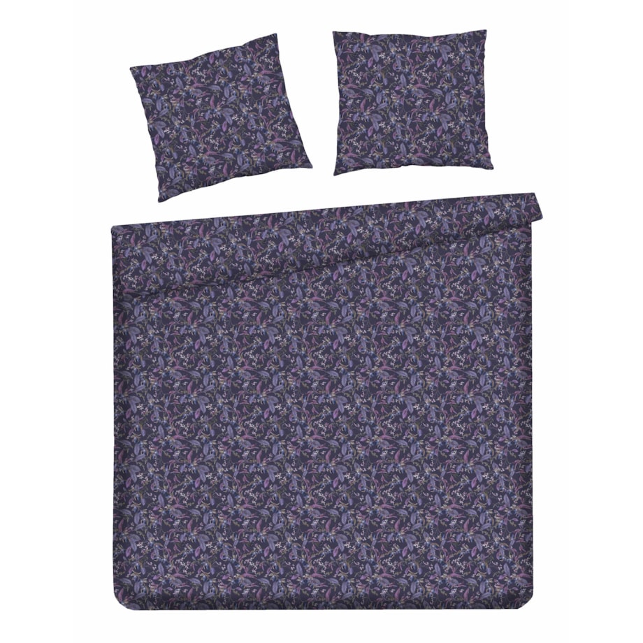 Pościel z bawełny satynowej Veriso 200x220 cm z motywem kwiatowym