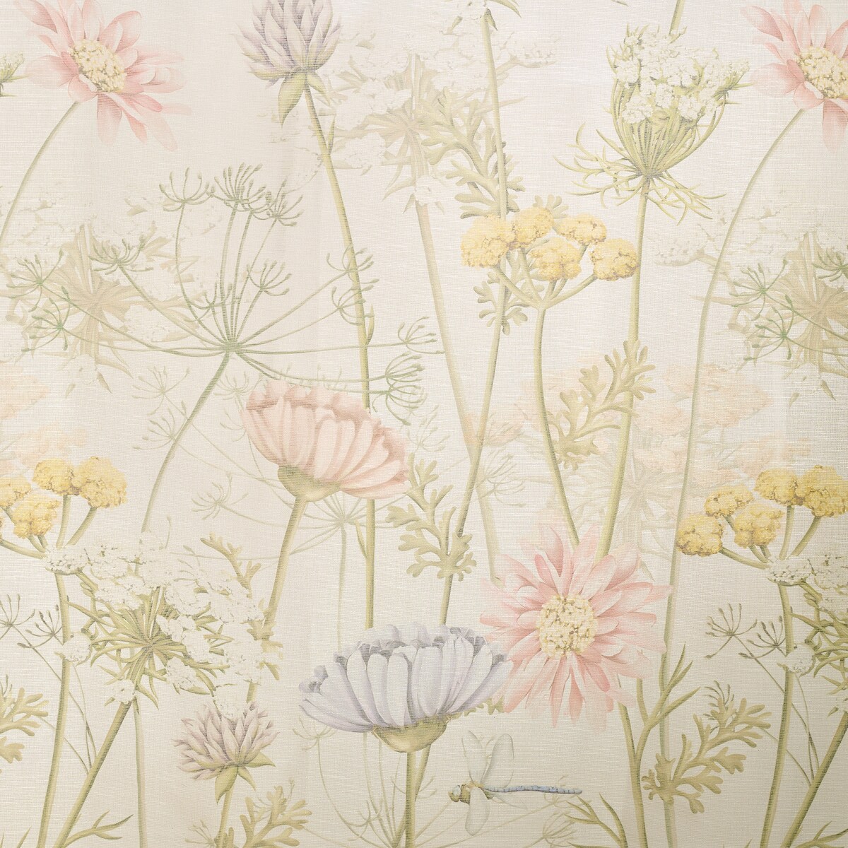 Firana Koperino 140x250 cm z motywem kwiatowym