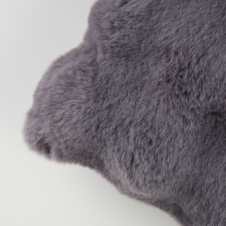 Poszewka Futrzana Bares 45x45 cm w kratę