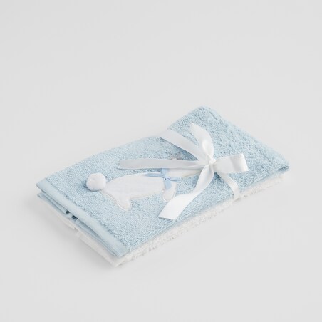 Komplet ręczników dekoracyjnych do twarzy lub rąk 2szt Pansilo 30x50 cm z motywem królika