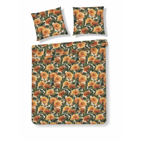 Pościel z bawełny satynowej Meridia 160x200 cm z wzorem kwiatowym