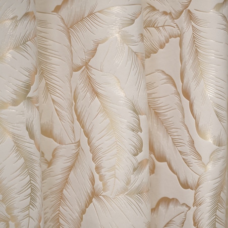 Zasłona Welwetowa Foglare 140x280 cm z motywem liściastym