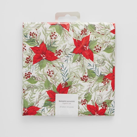Komplet Serwetek Poinsetta