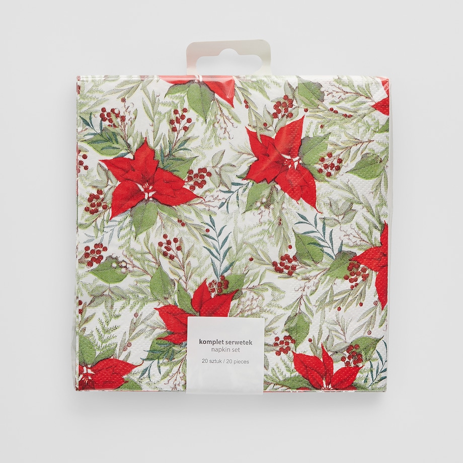 Komplet Serwetek Poinsetta