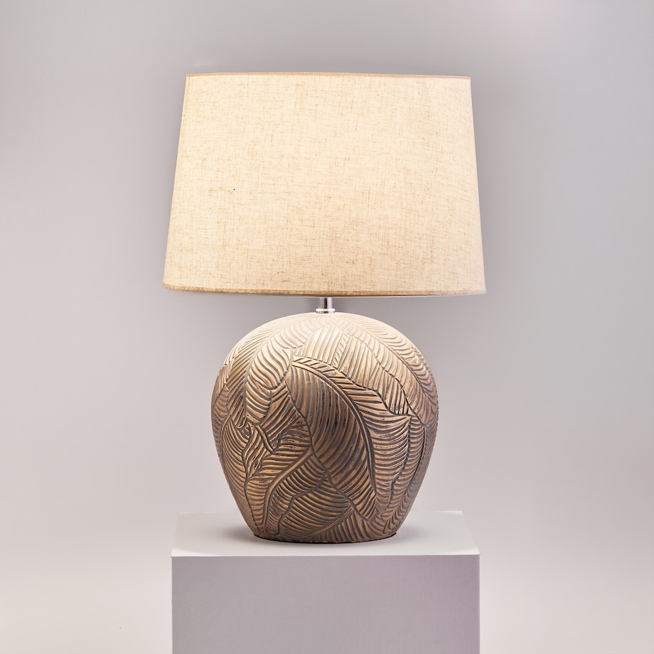 Lampa Stołowa Pinisi z motywem liściastym