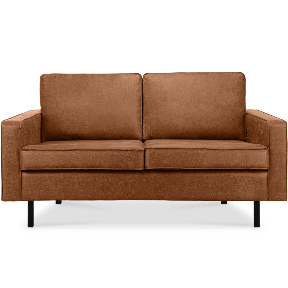 KONSIMO INVIA Sofa w stylu loft 2 osobowa kolor cognac