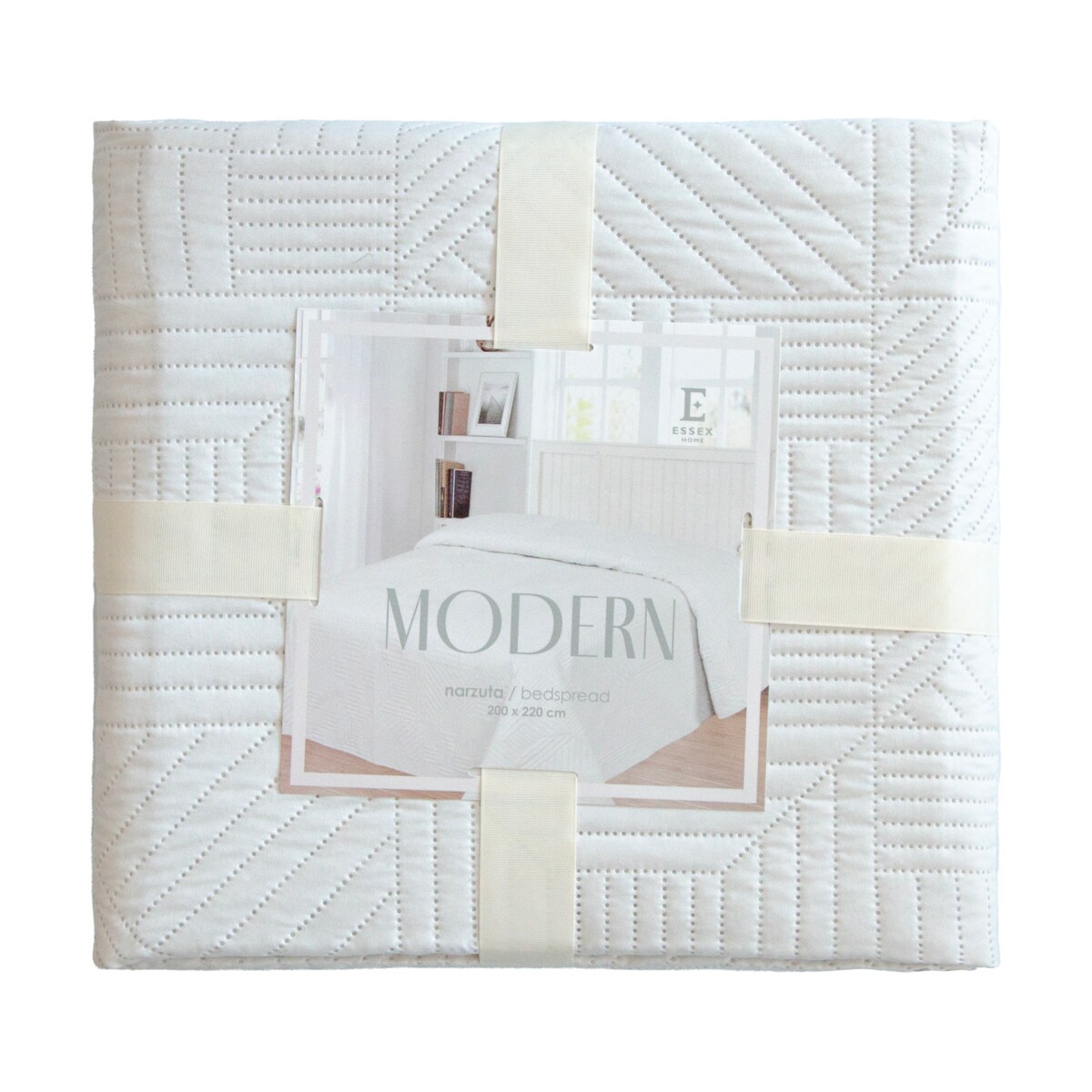 Jednokolorowa narzuta na łóżko Modern 240x260 cm
